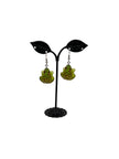 Green Frog Earrings