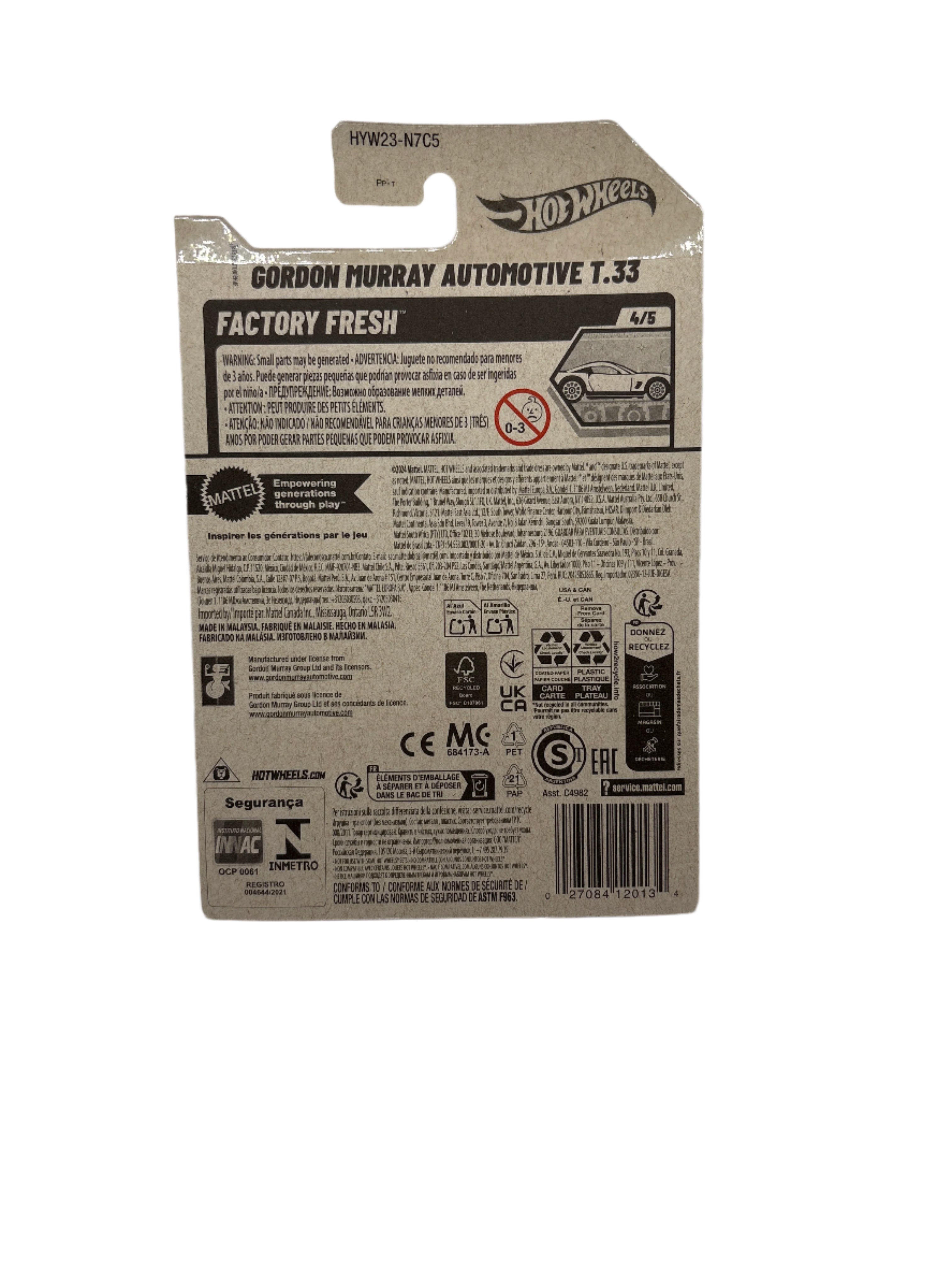 Hot Wheels Gordon Murray Automotive T.33 Diecast