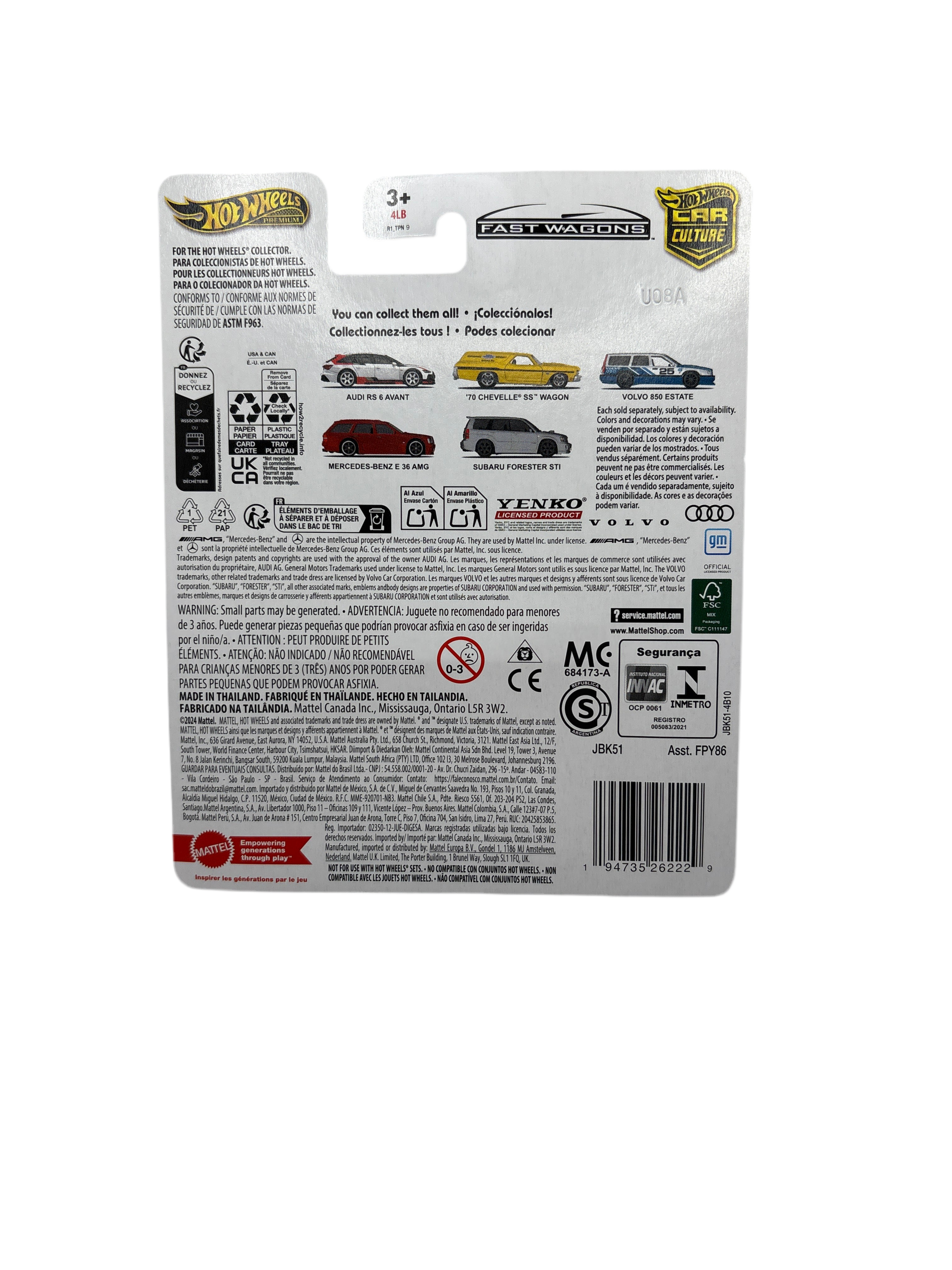 Hot Wheels Audi RS 6 Avant Diecast