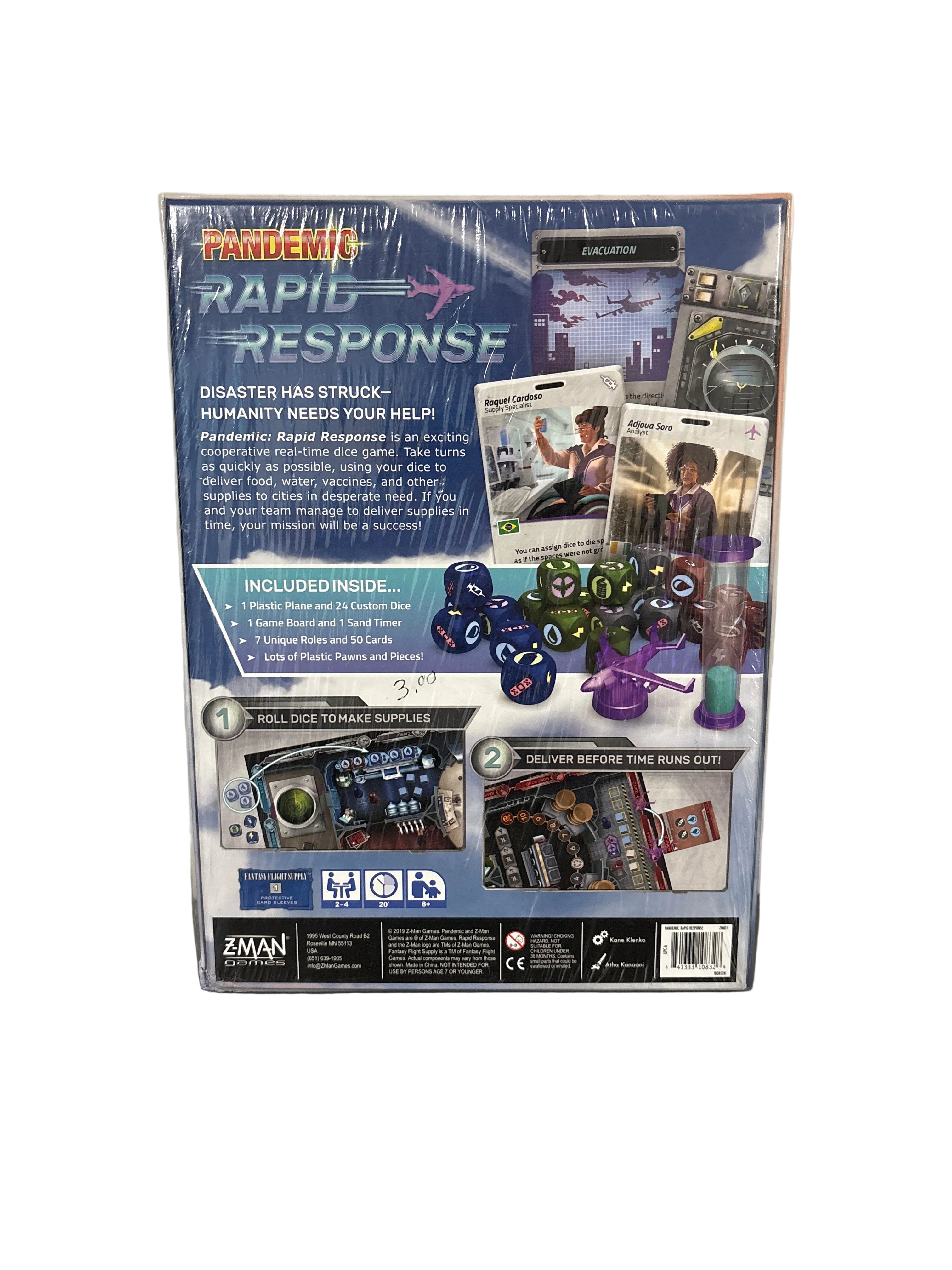 Z-Man Pandemic Rapid Response Game Sealed