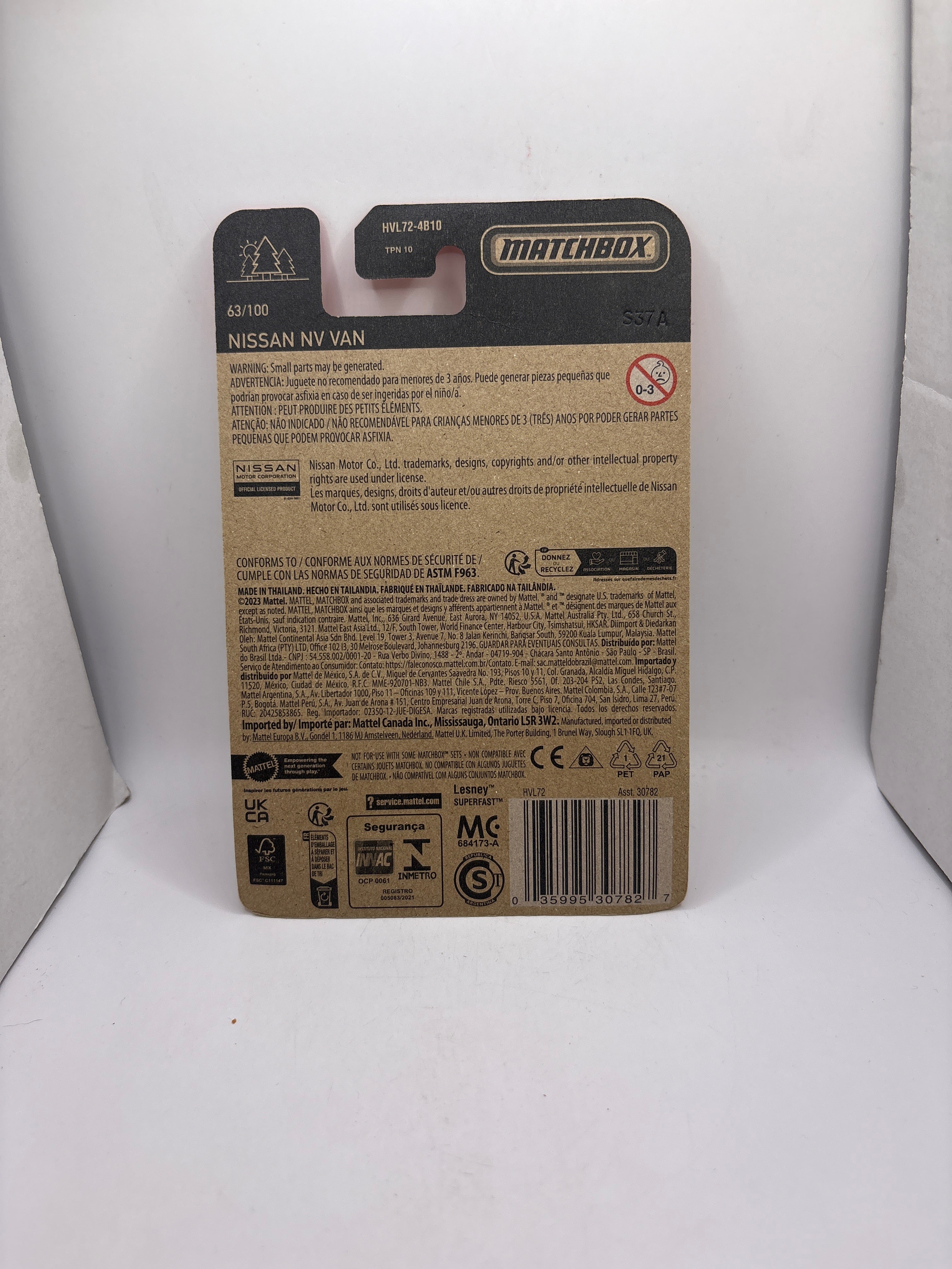 Matchbox Nissan NV Van Diecast
