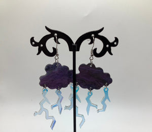 Thunderstorm earrings