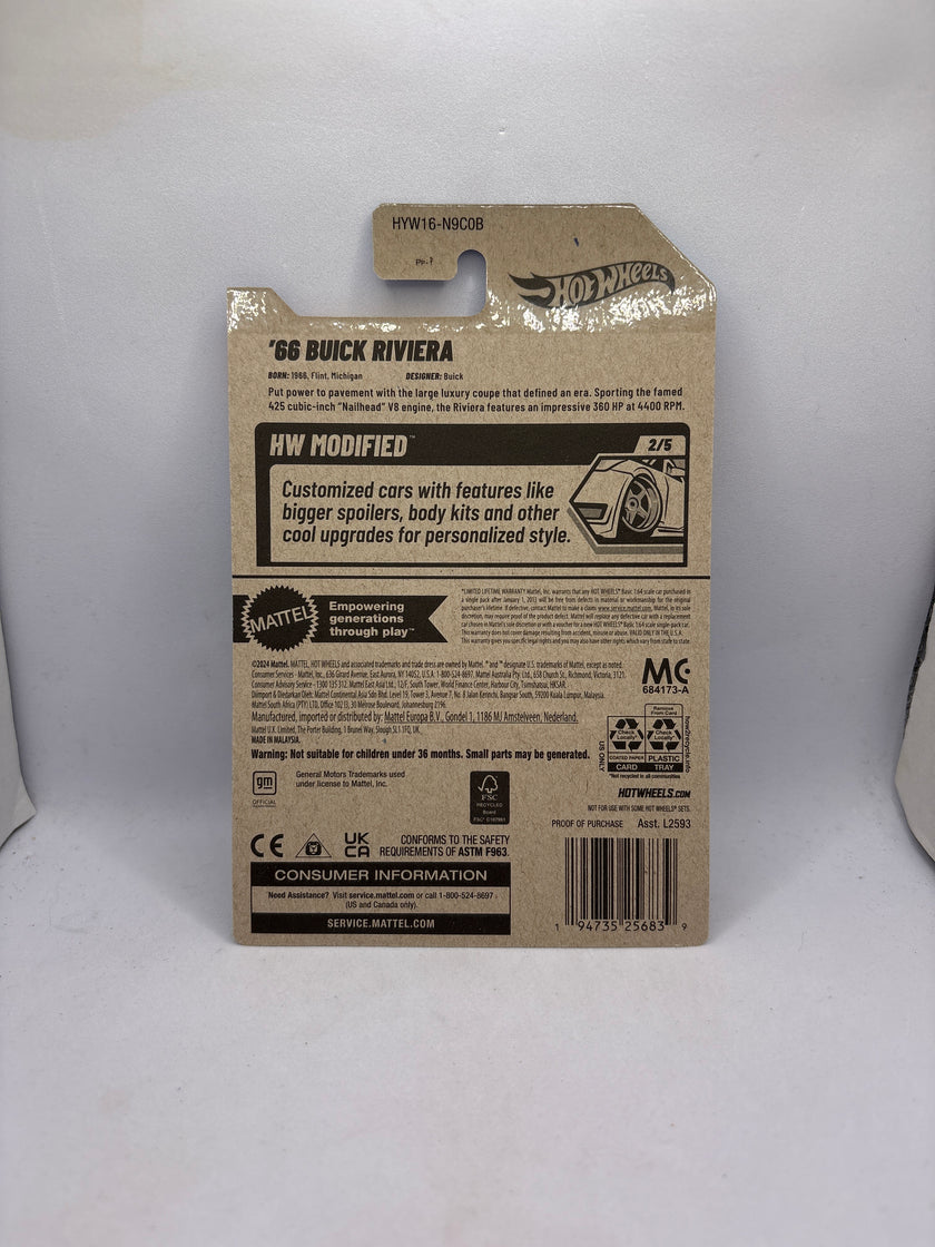Hot Wheels 66 Buick Riviera Diecast
