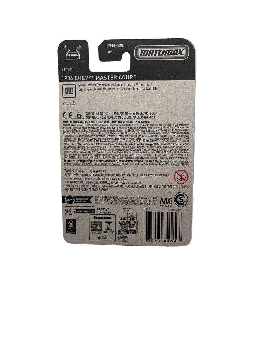 Matchbox 1934 Chevy Master Coupe Diecast