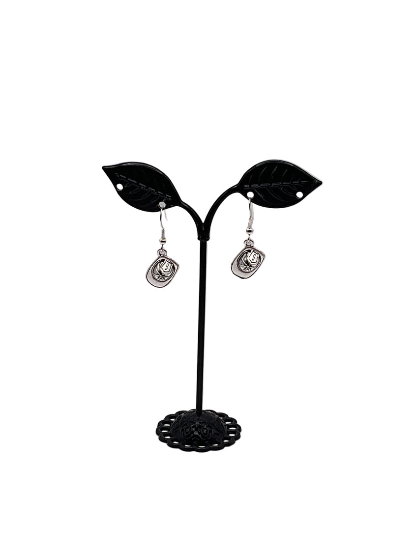 Fireman helmet earrings