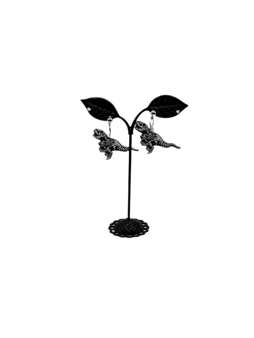 Skeletal T-Rex Earrings