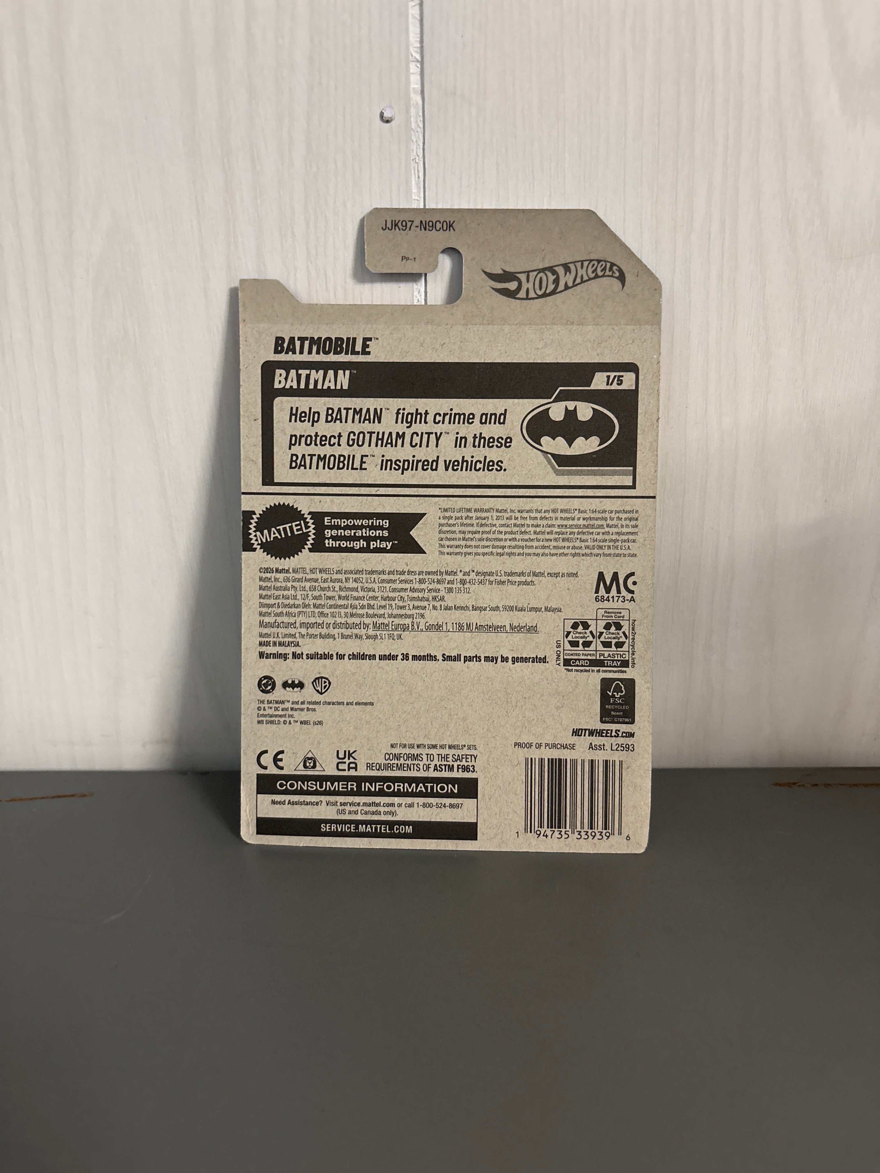 Hot Wheels Batmobile Diecast