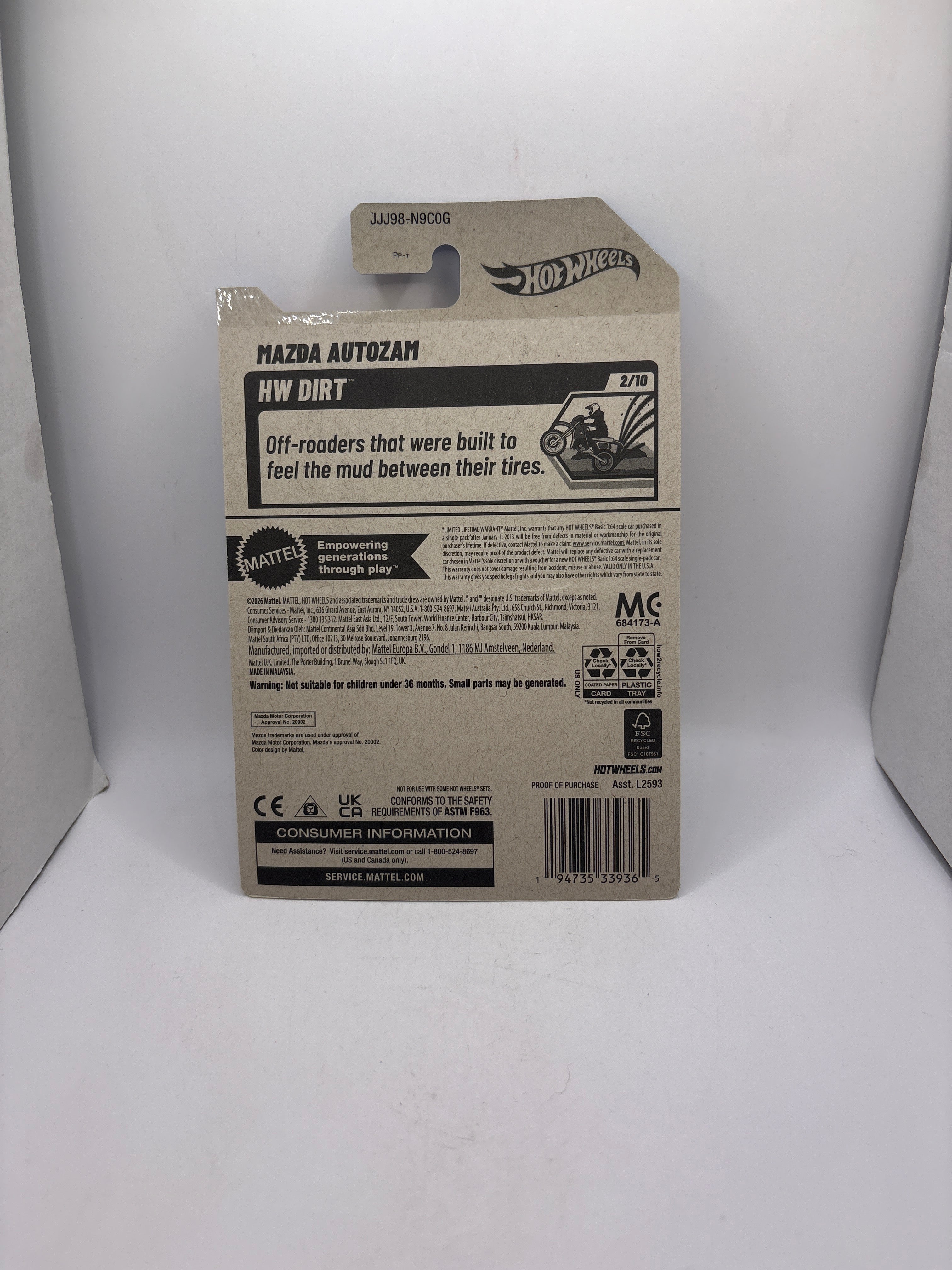 Hot Wheels Mazda Autozam Diecast