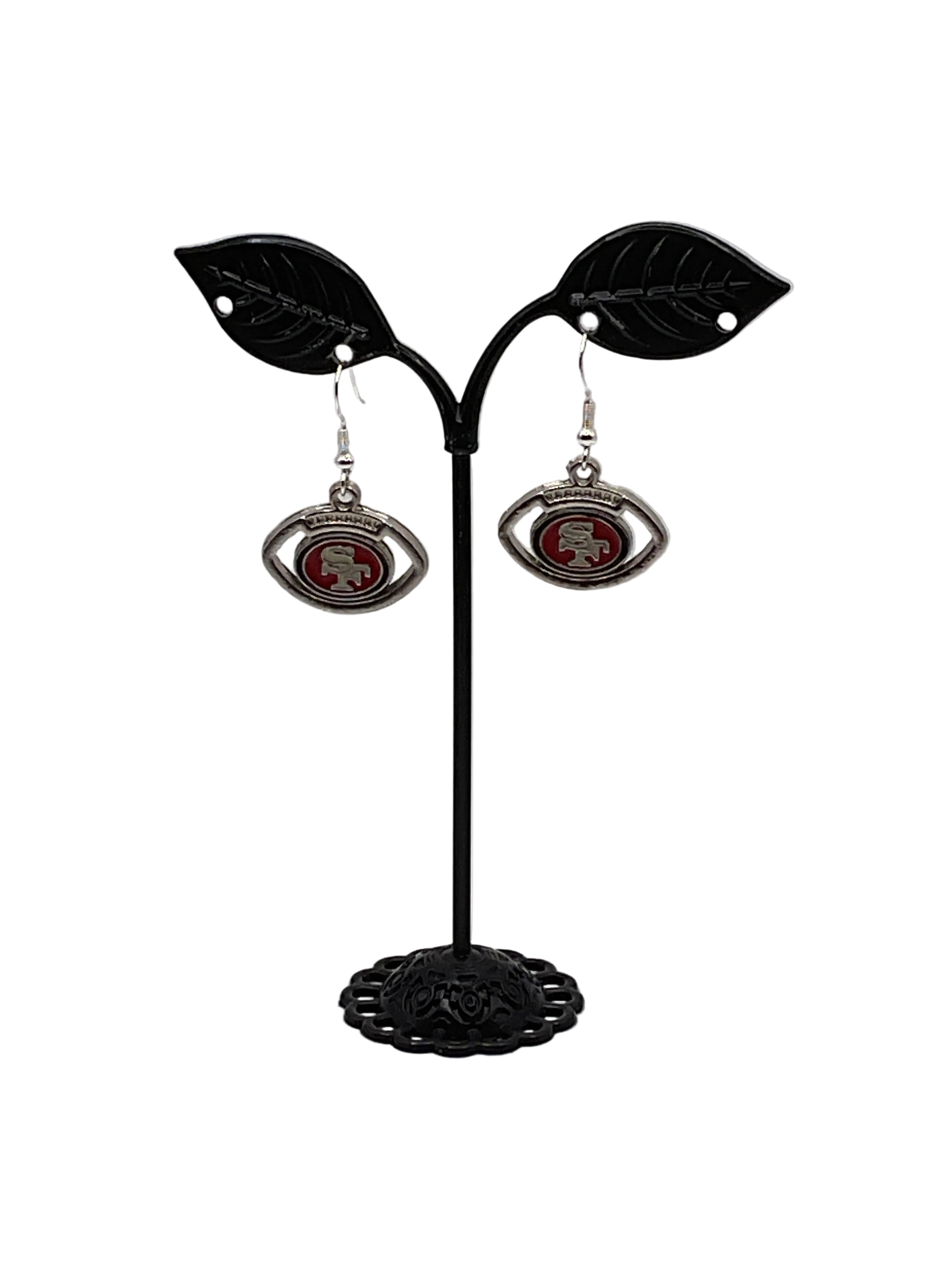 Football Shaped Football Earrings