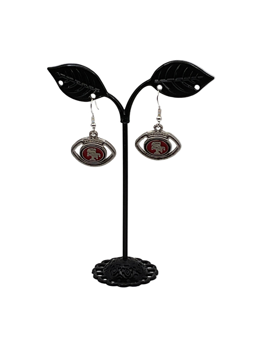 Football Shaped Football Earrings