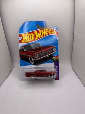 Hot Wheels 59 Chevy Impala Diecast red