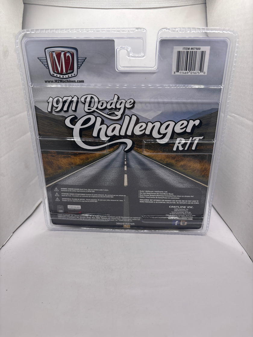 M2 1971 Dodge Challenger R/T Diecast blue