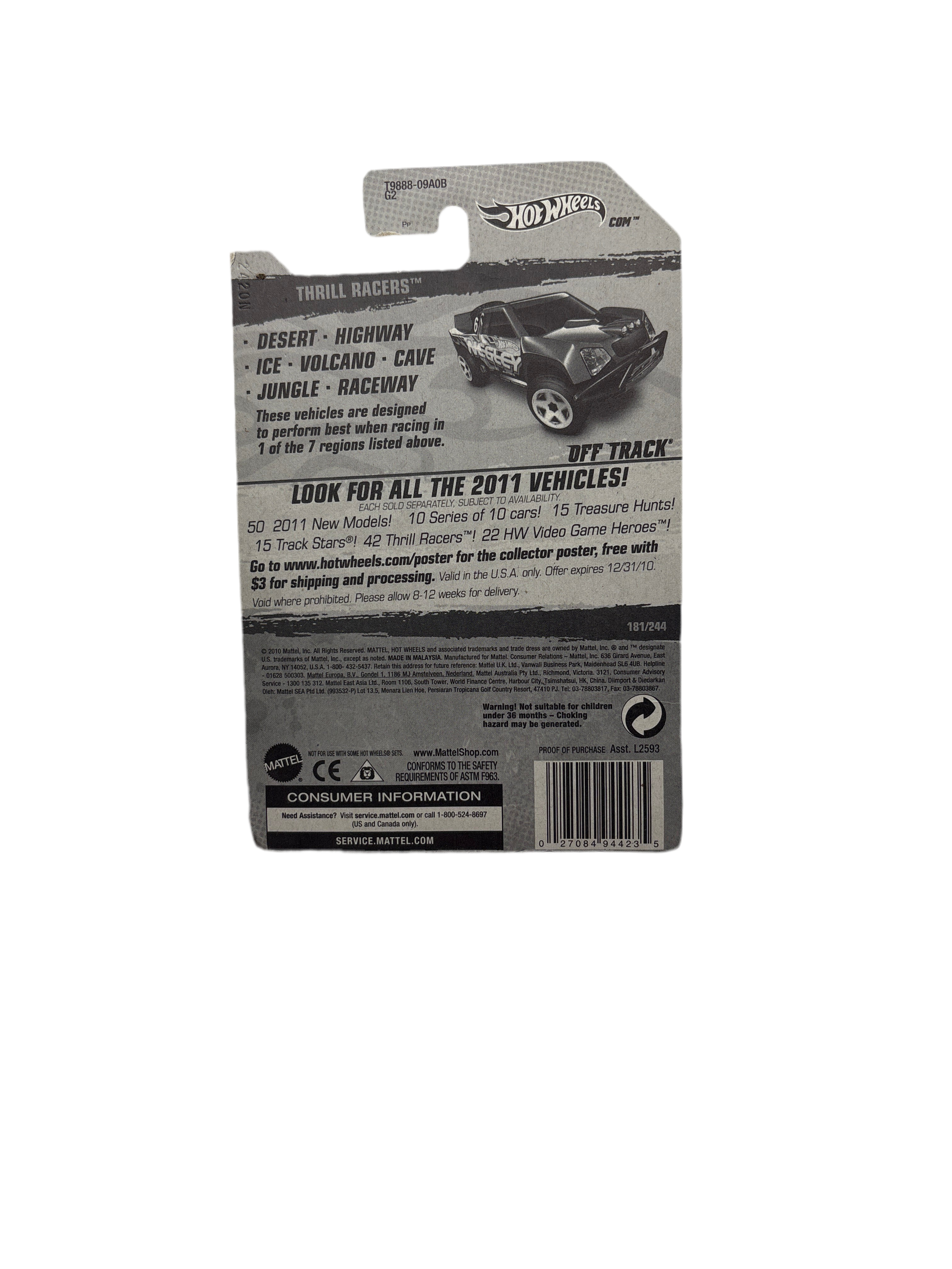 Hot Wheels Off Track Diecast