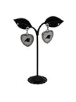 Football Heart And Crystal Earrings