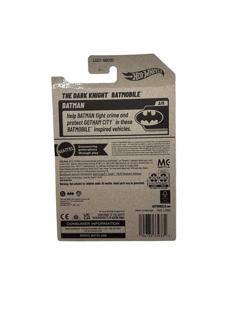 Hot Wheels The Dark Knight Batmobile Diecast-tan