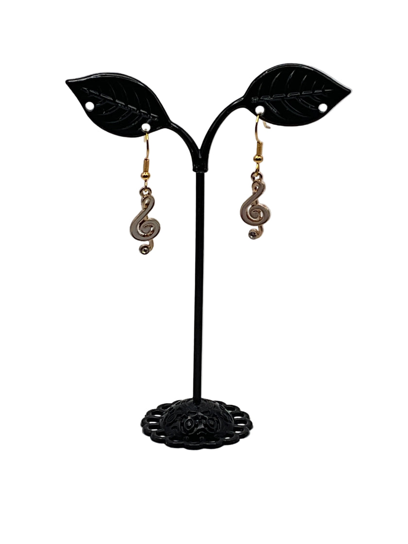 Musical instruments and note earrings