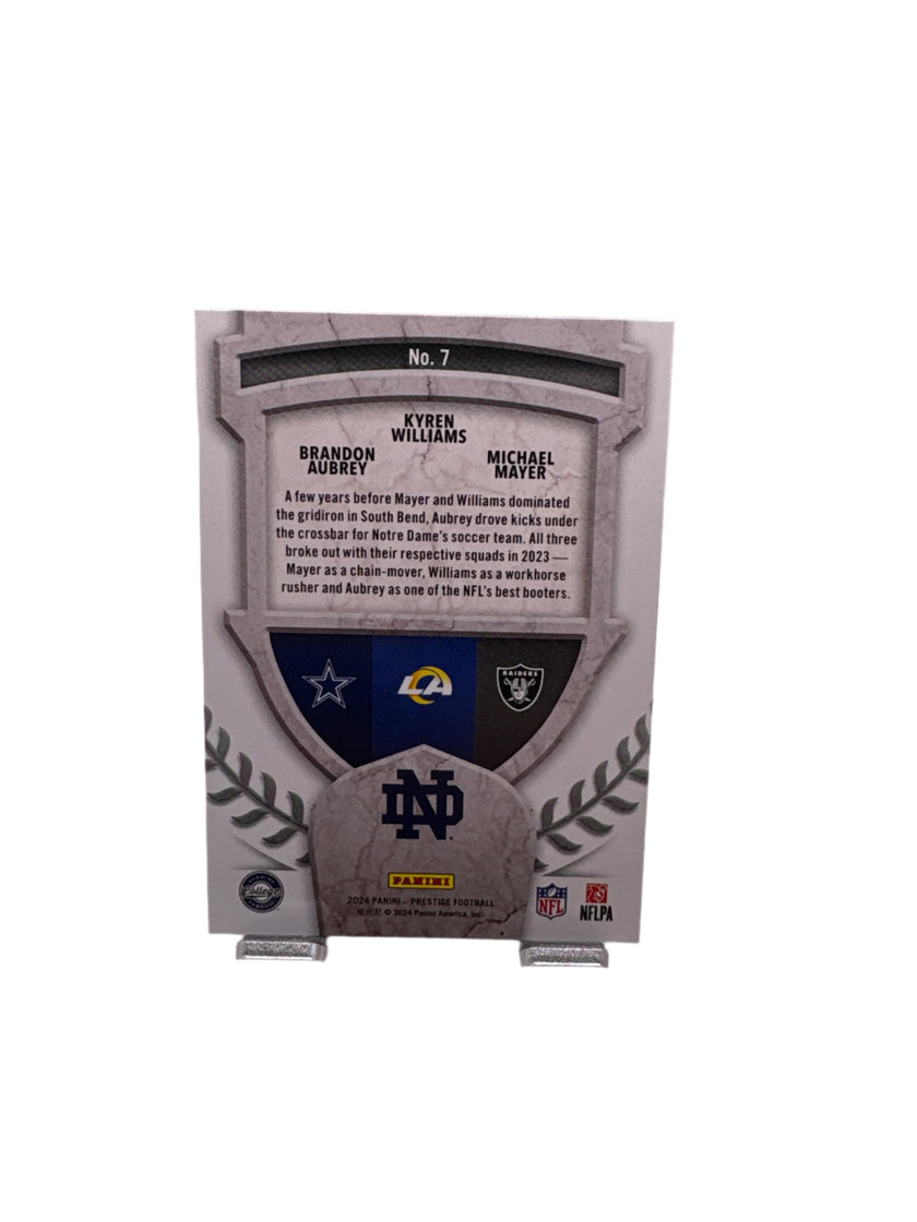 Panini Prestige Brandon Aubrey Kyren Williams Michael Mayer