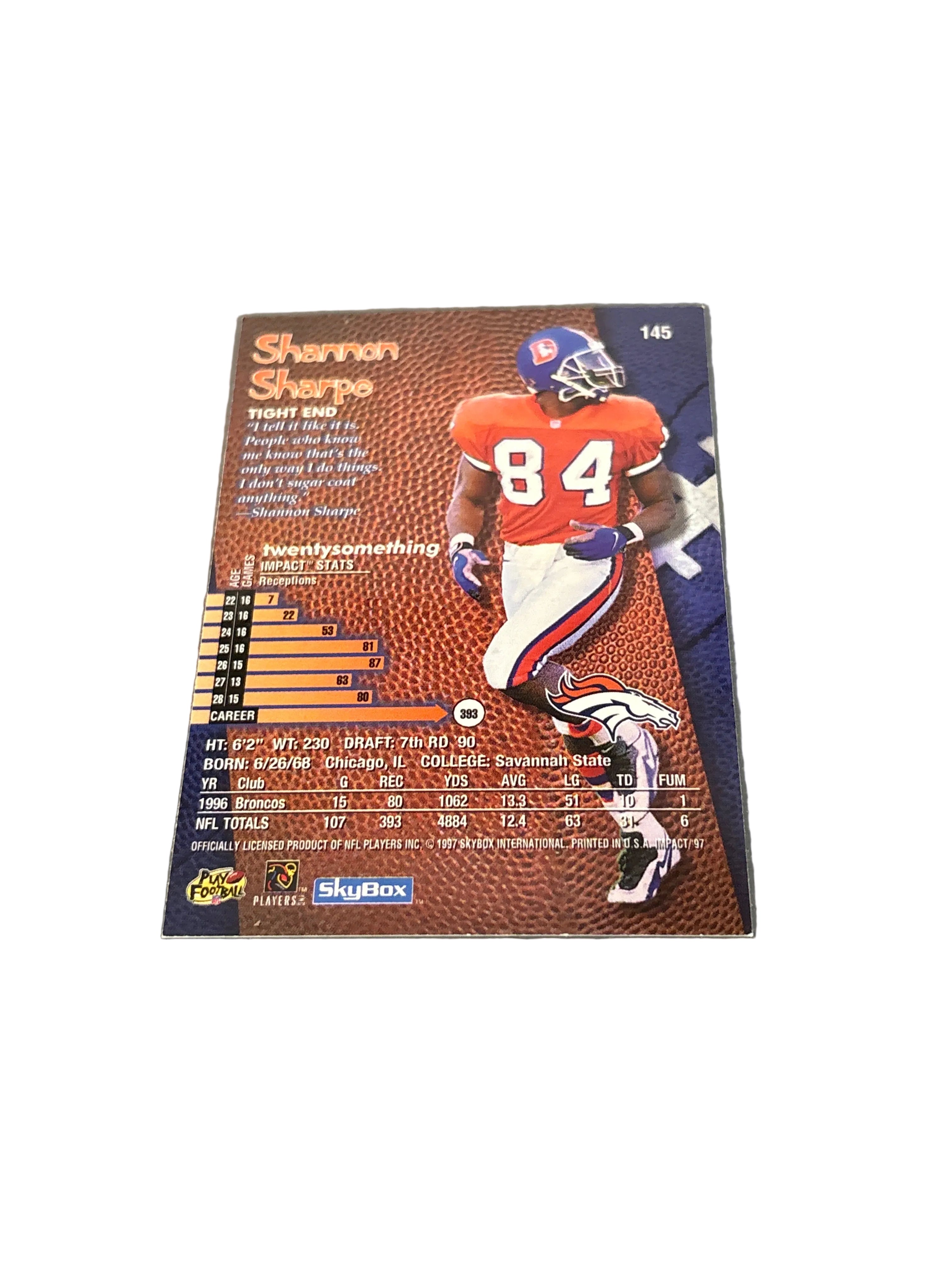 Skybox Shannon Sharpe
