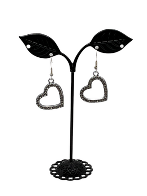 Shiny heart earrings