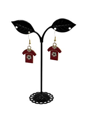 Soccer uniform earrings