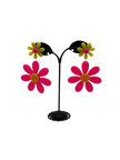Colorful Large Flower Earrings