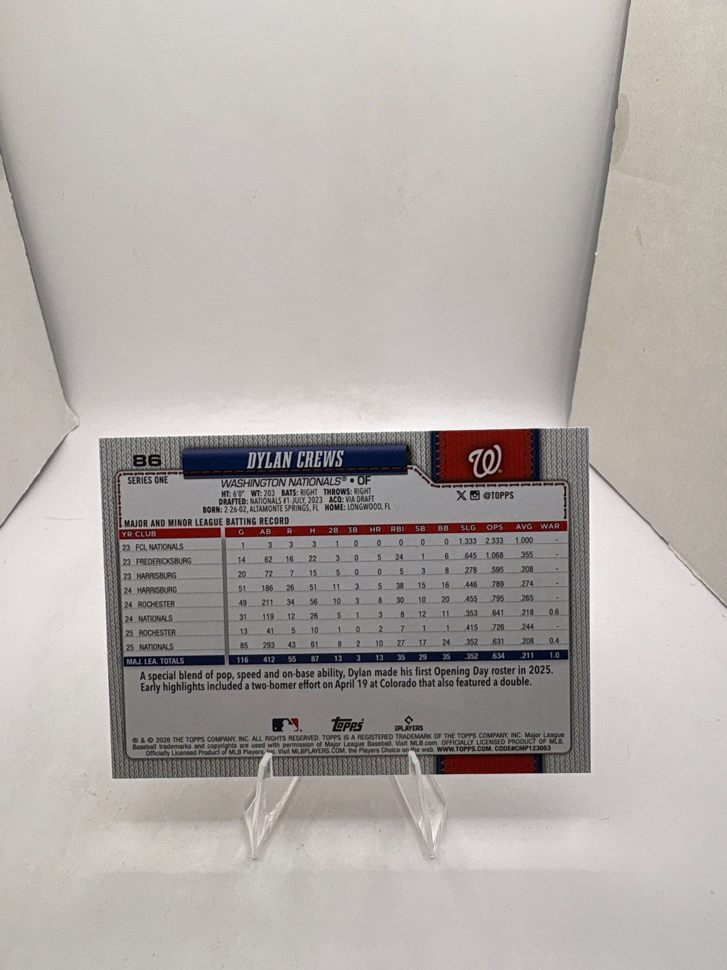 Topps Dylan Crews