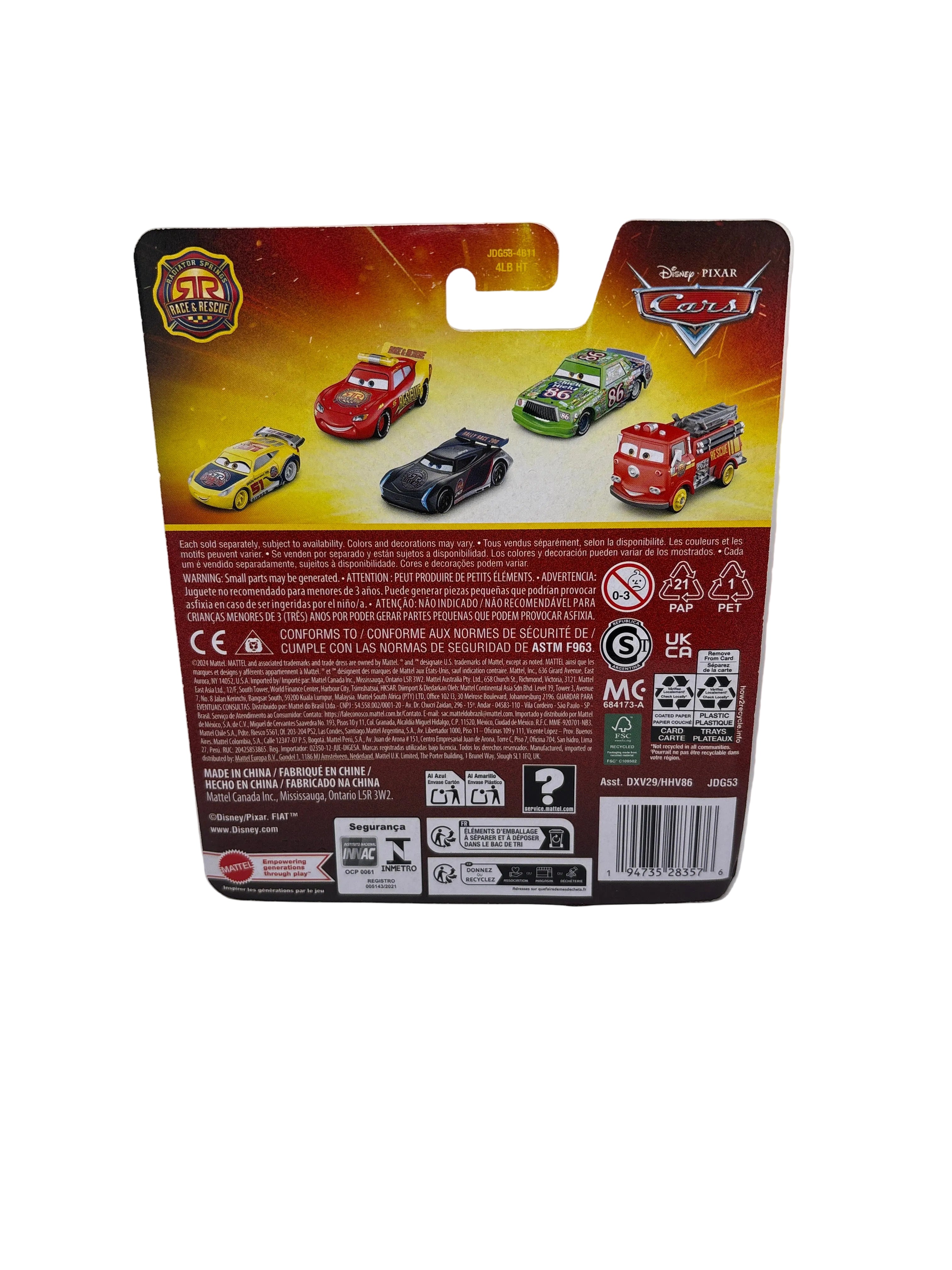 Disney Pixar Cars Luigi & Guido Diecast multi color