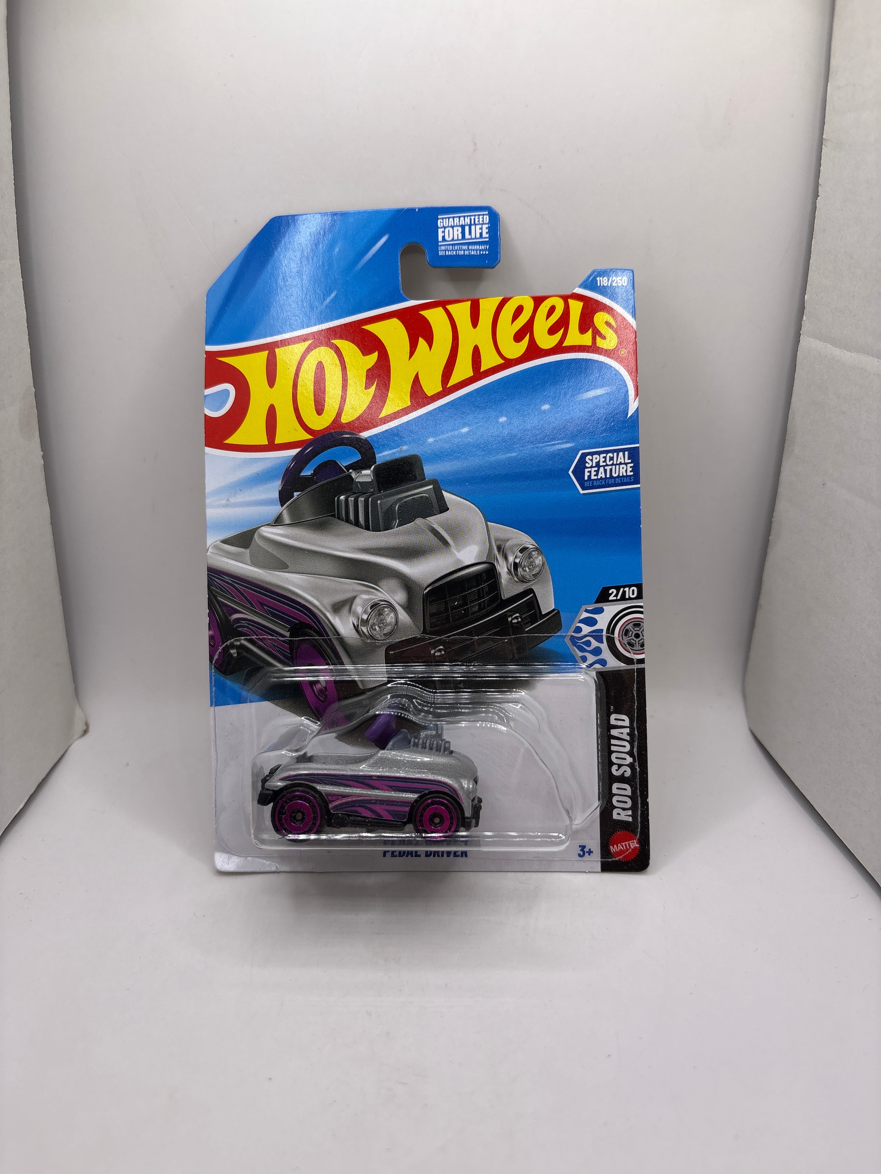 Hot Wheels Pedal Driver Diecast silver