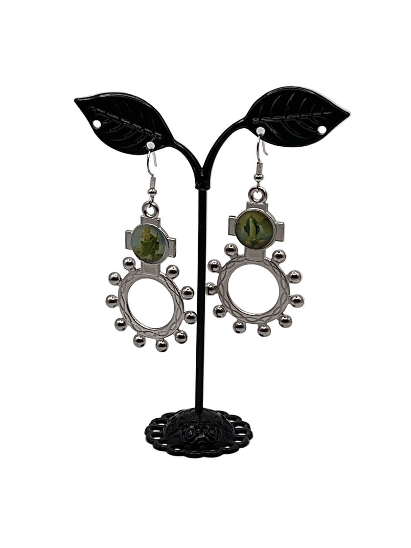 Finger Rosary Ring Earrings