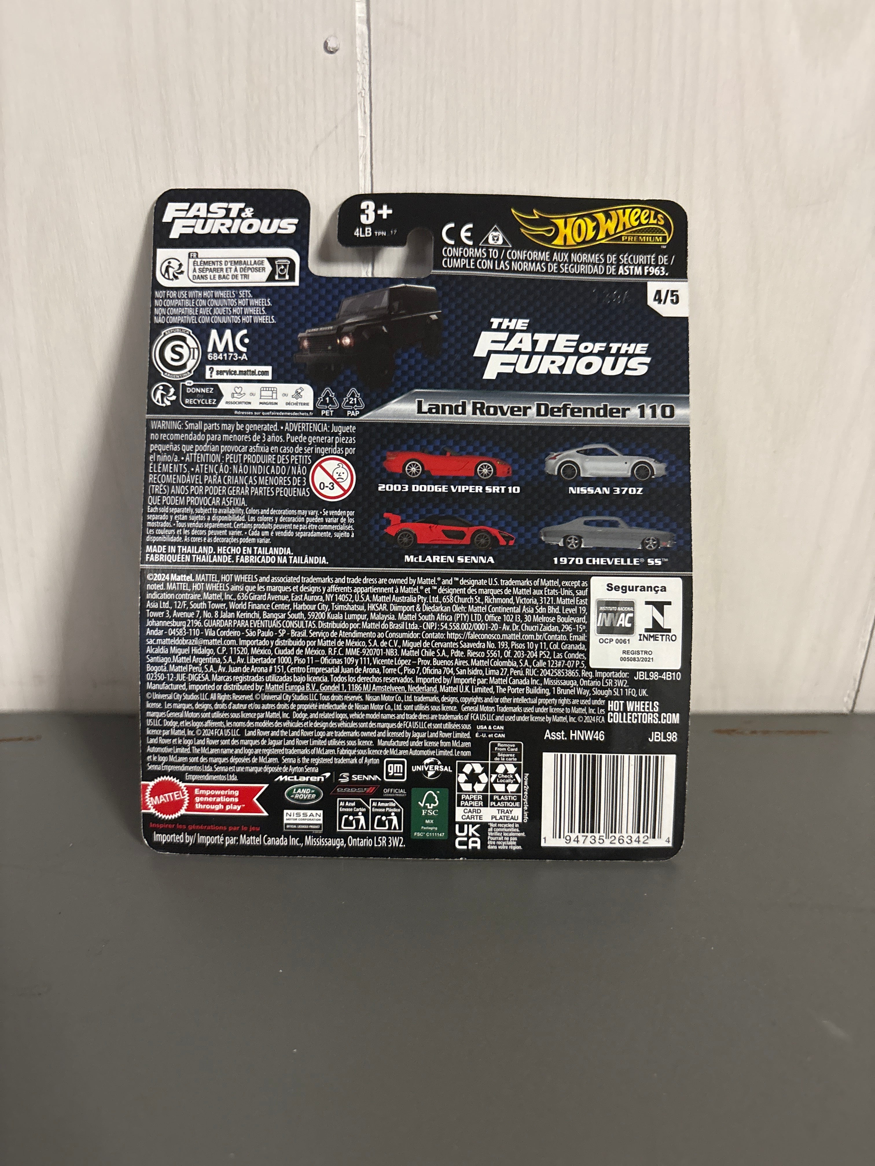 Hot Wheels Land Rover Defender 110 Diecast