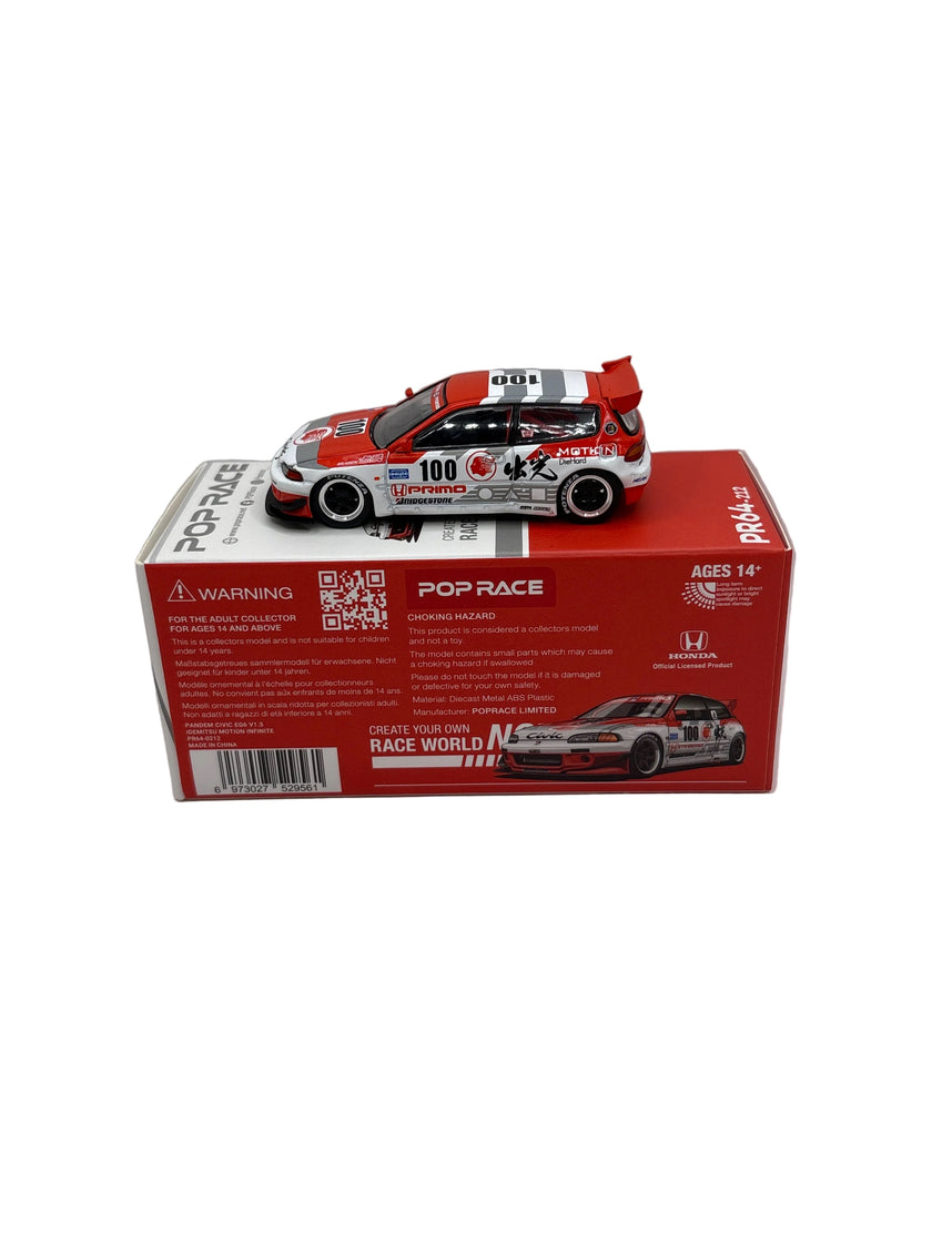 Pop Race Pandem Civic EG6 Diecast