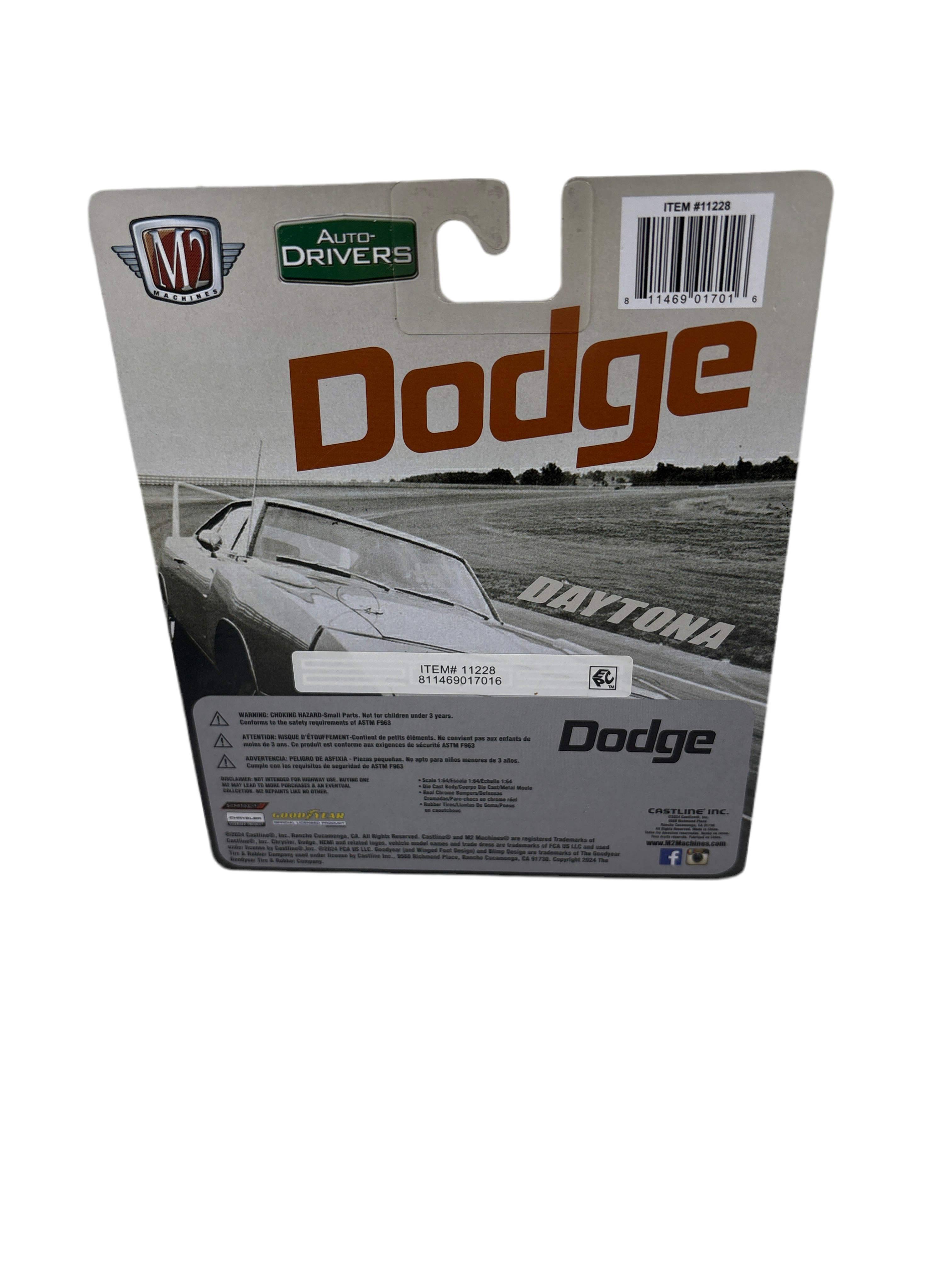 M2 1969 Dodge Charger Daytona HEMI Diecast