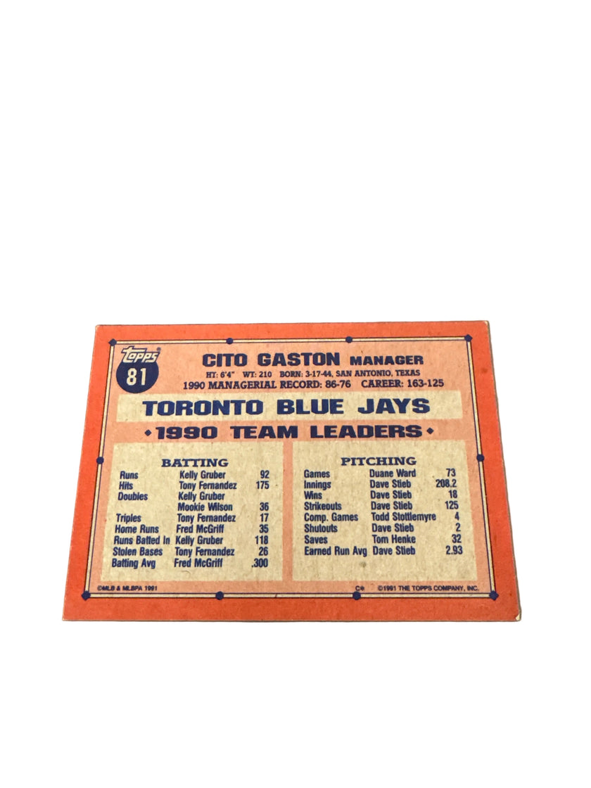 Topps Cito Gaston