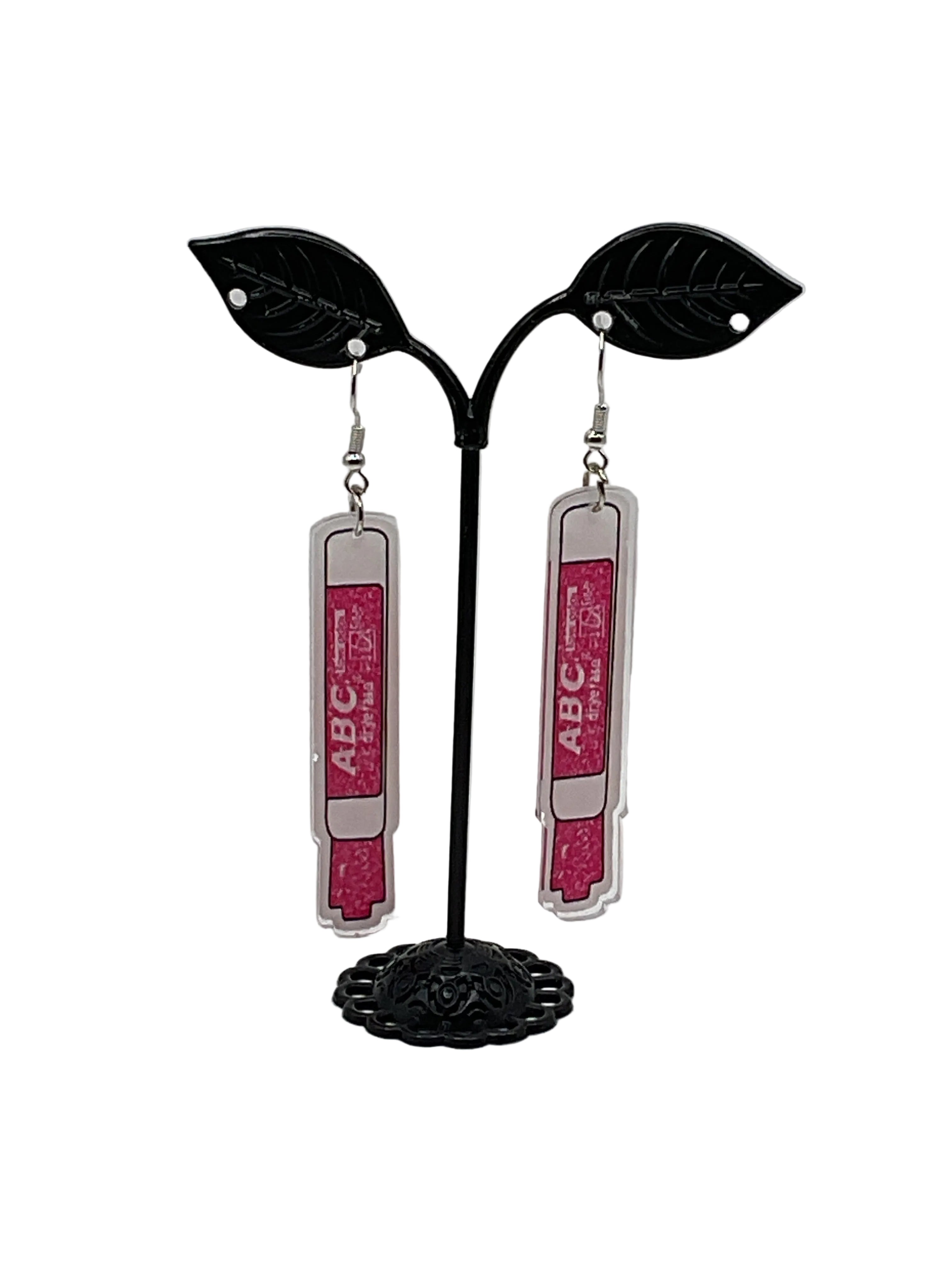 Erasable Marker Earrings