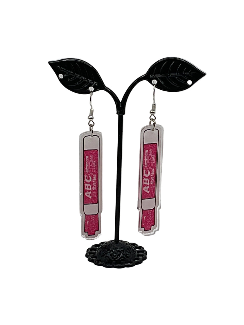 Erasable Marker Earrings