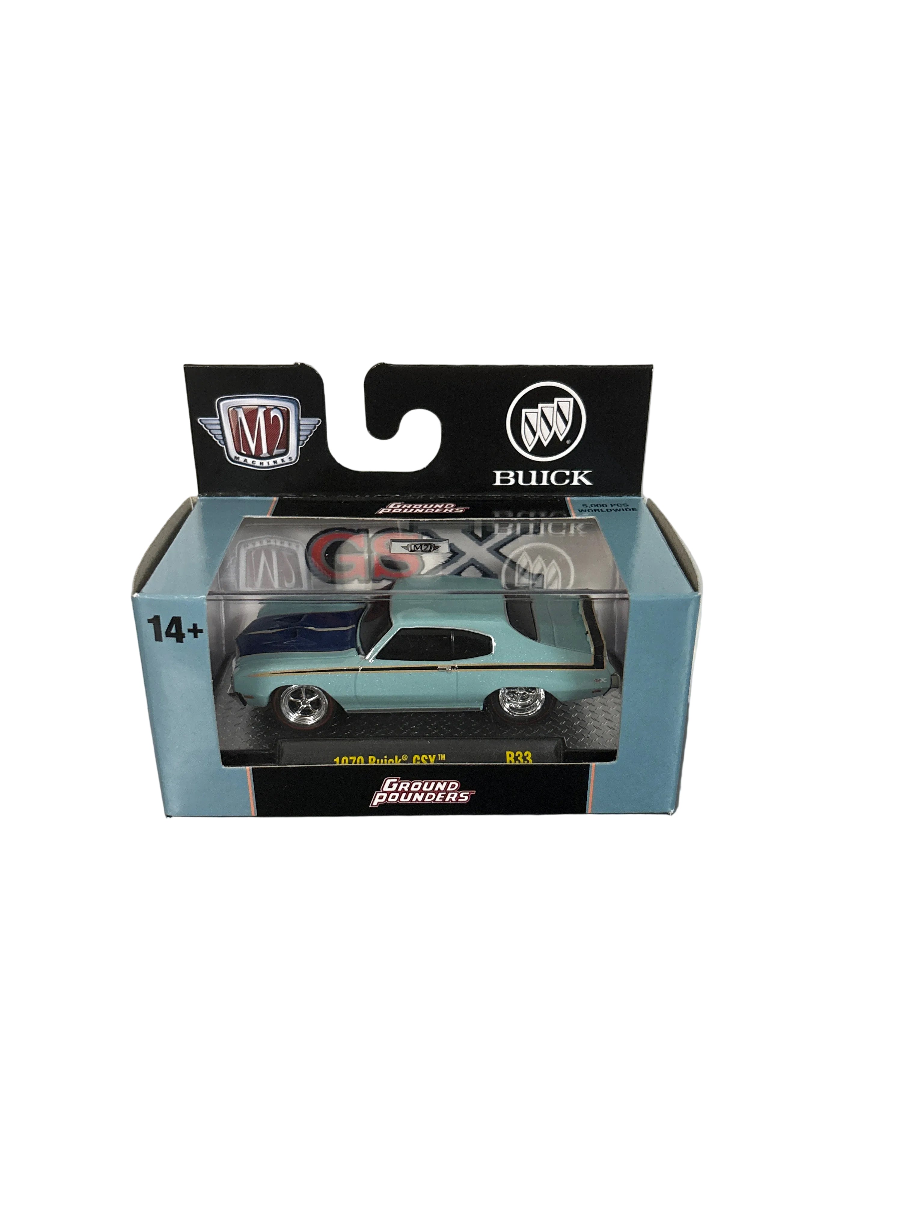 M2 1970 Buick GSX Diecast blue