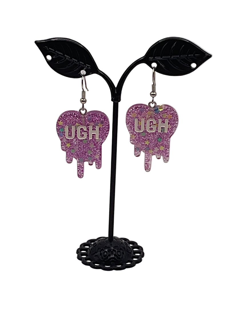 Melting Convo Heart Earrings