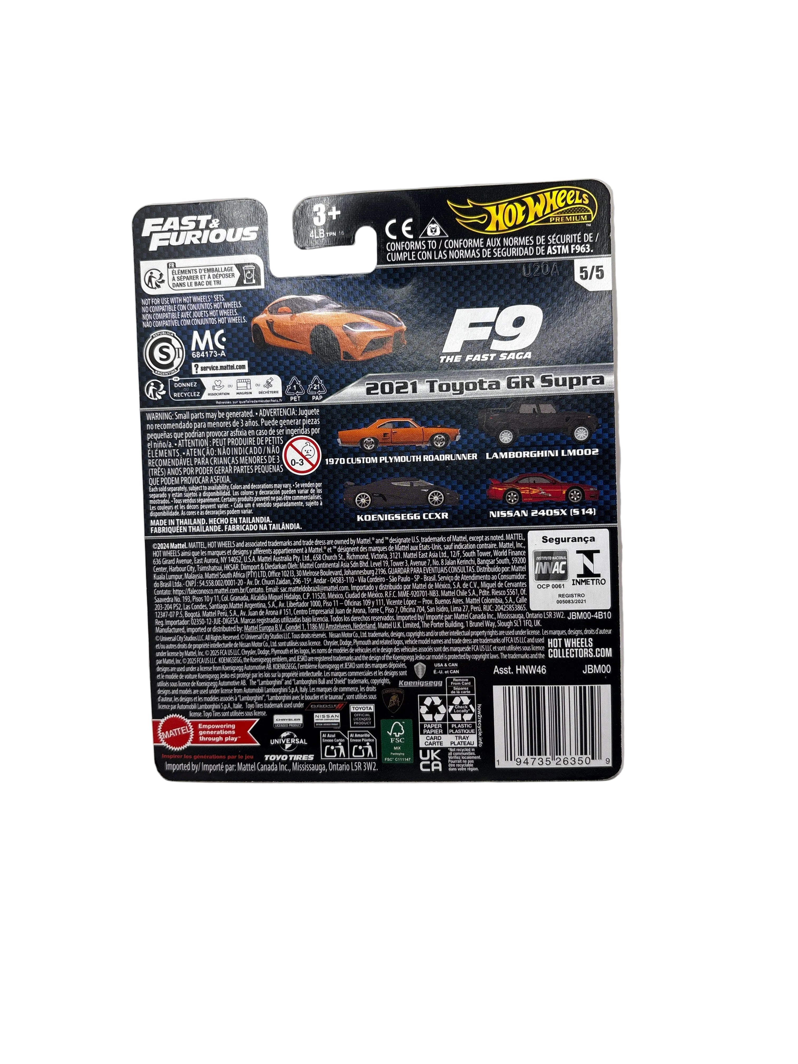 Hot Wheels 2021 Toyota GR Supra Diecast