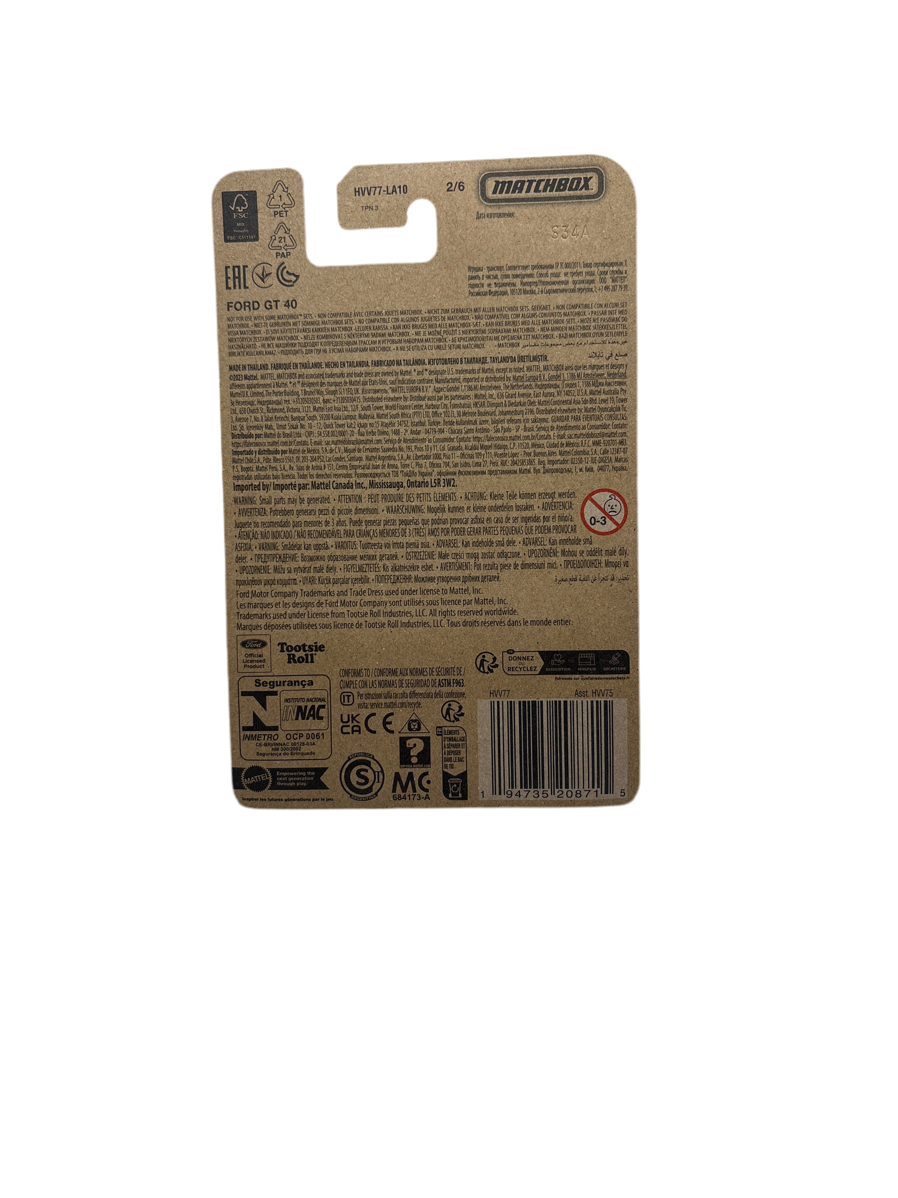 Matchbox Ford GT 40 Diecast