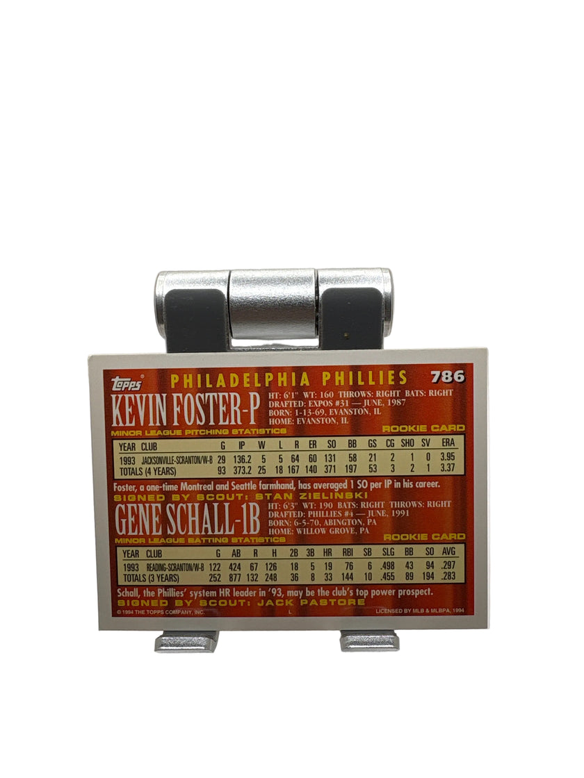 Topps Kevin Foster Gene Schall