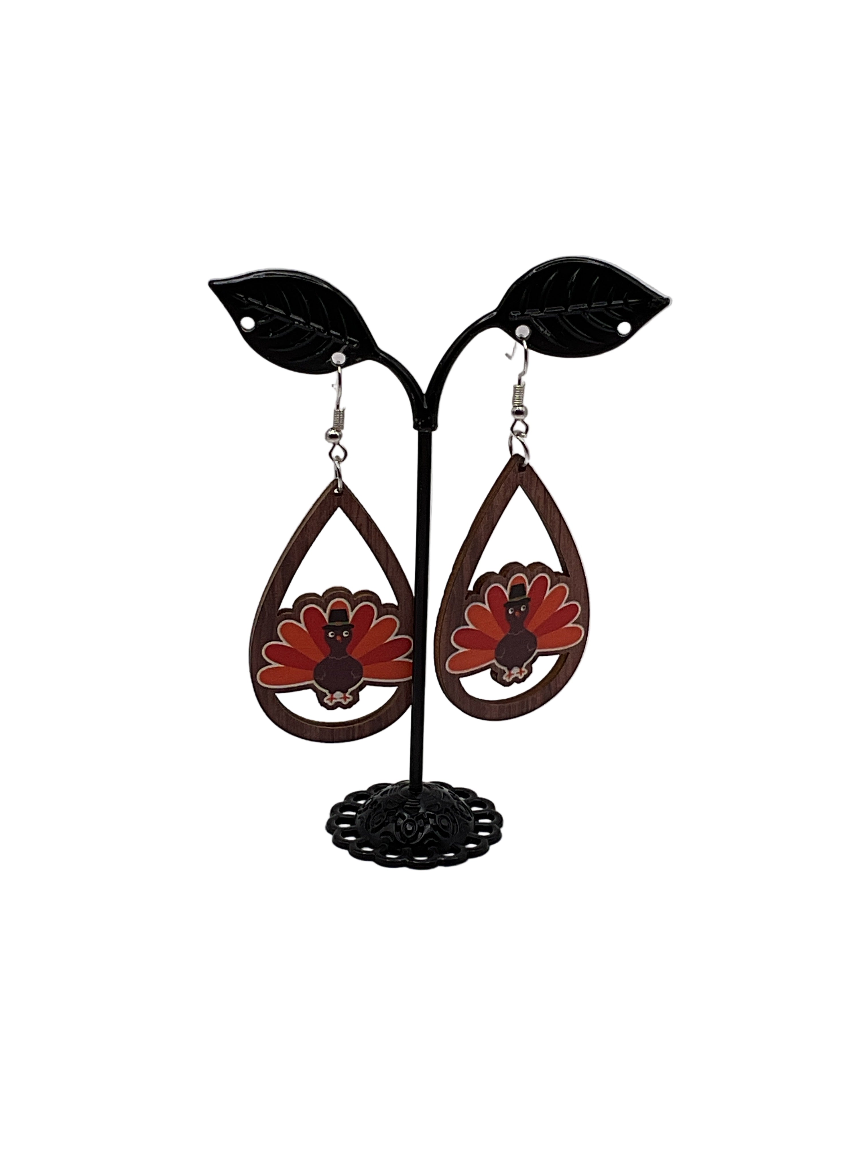 Fall Turkey earrings
