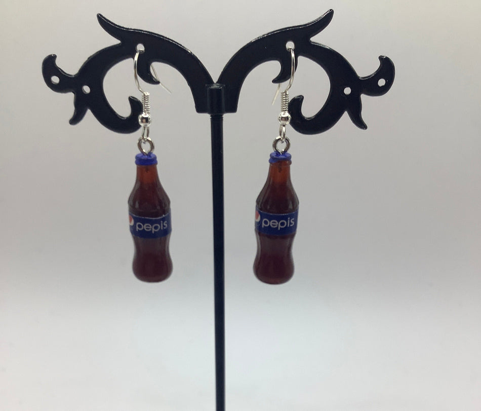 Pepsi bottle earrings