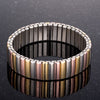 Tritone 14mm Stainless Steel Stretch Bracelet