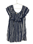 Blue And White Striped Top
