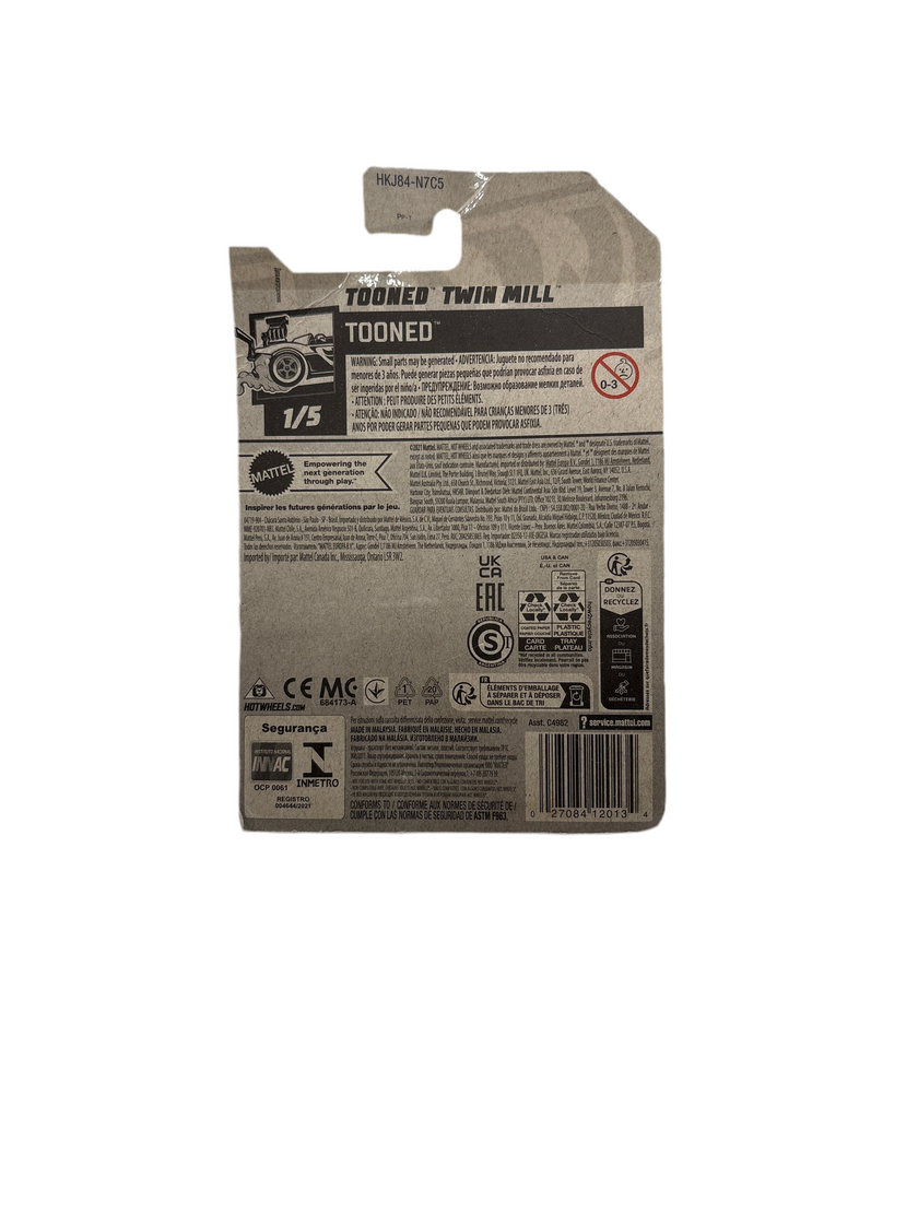 Hot Wheels Tooned Twin Mill Diecast yellow