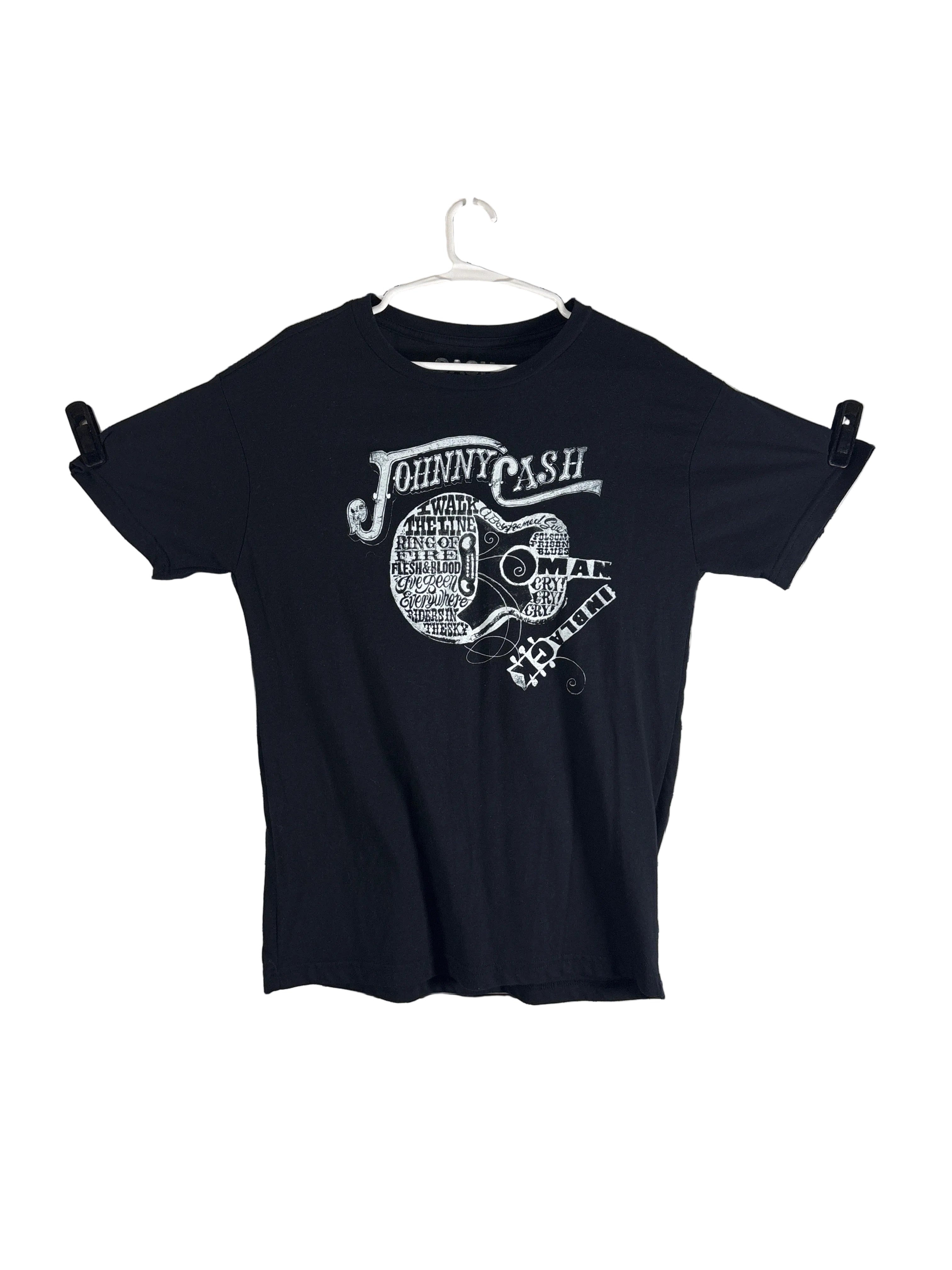 Cash Johnny Cash T Shirt black
