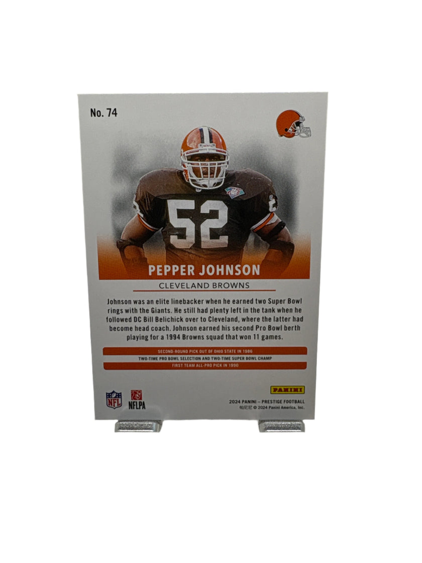 Panini Prestige Pepper Johnson