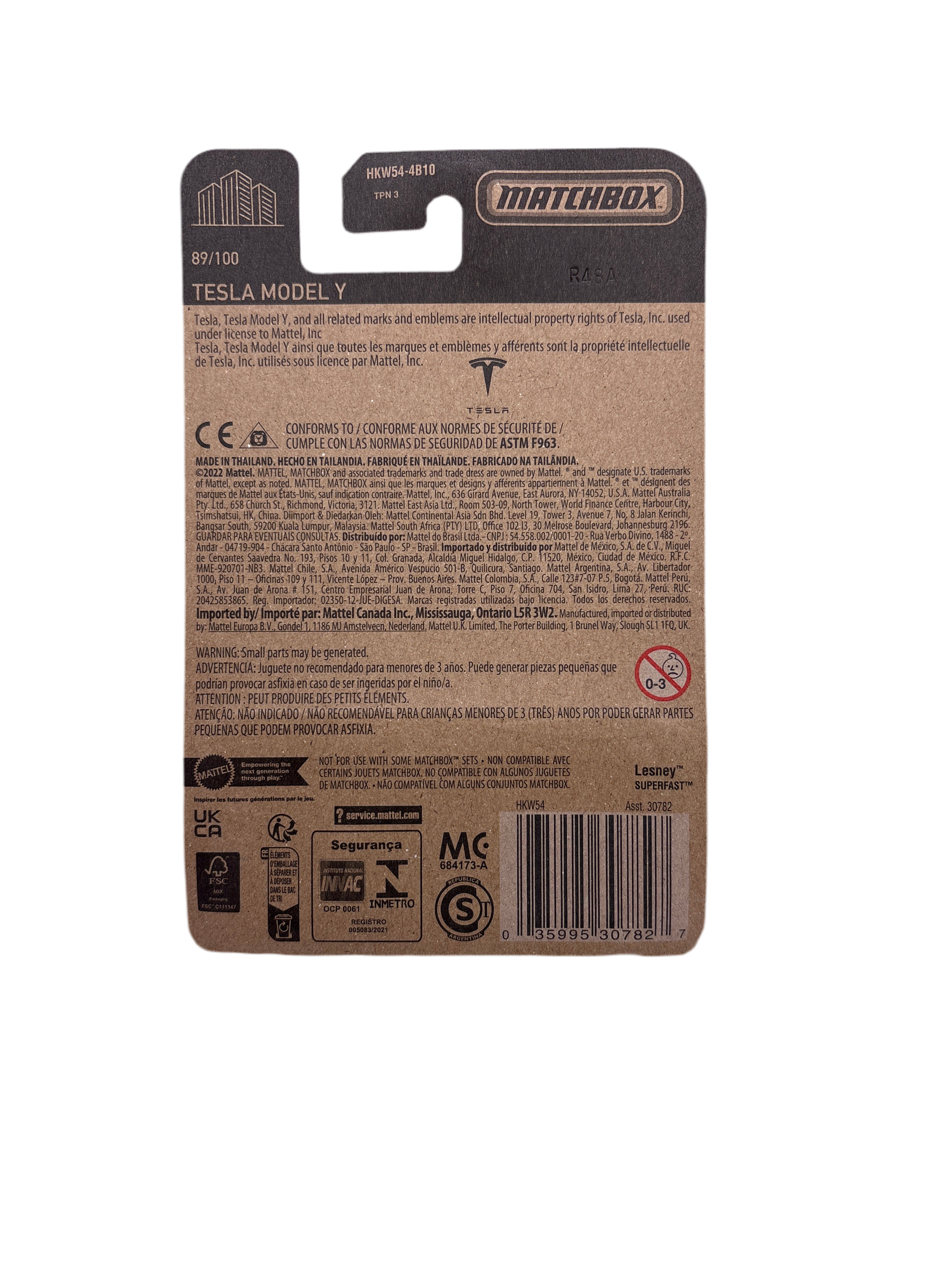 Matchbox Tesla Model Y Diecast