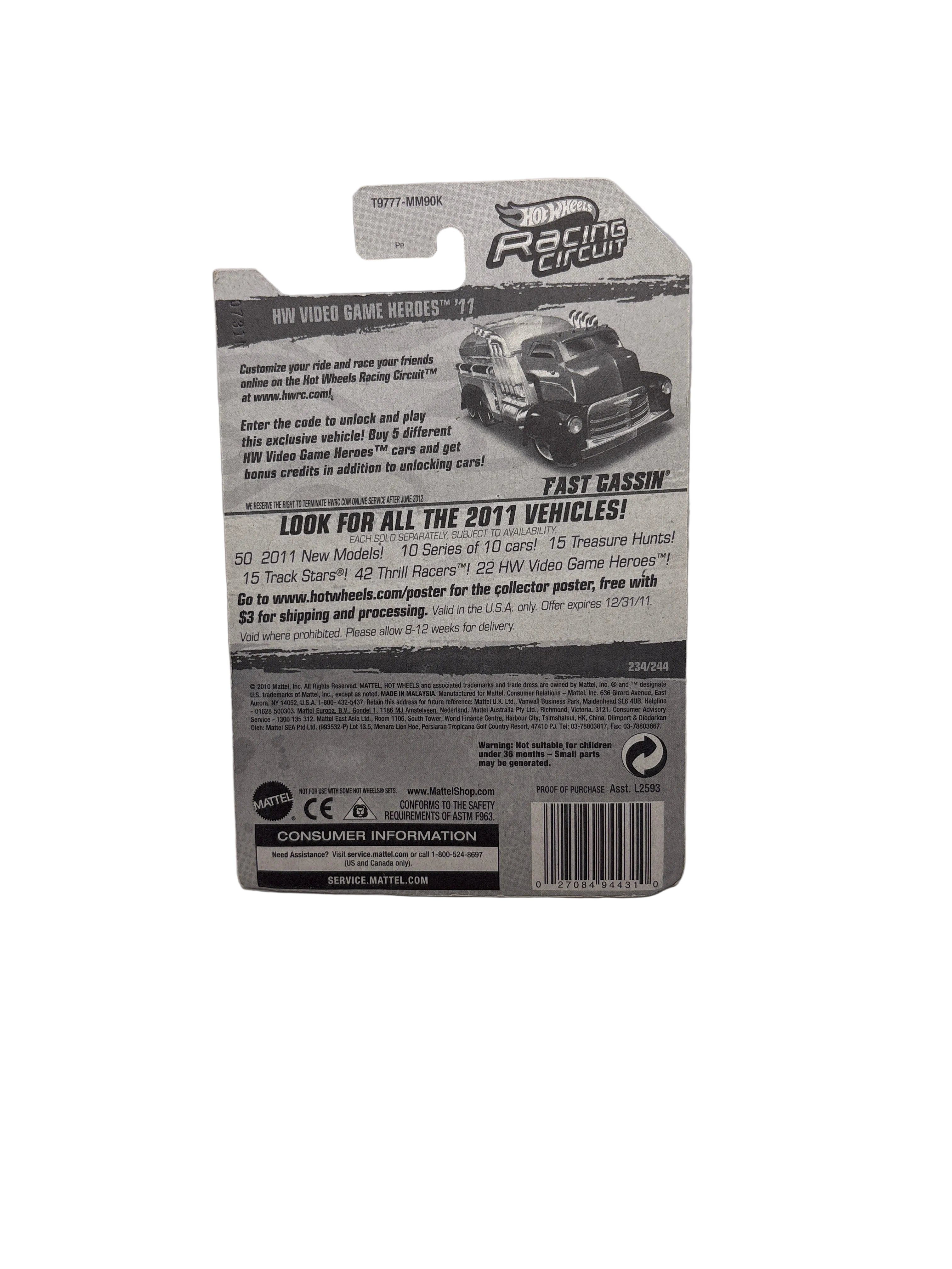 Hot Wheels Fast Gassin Diecast blue
