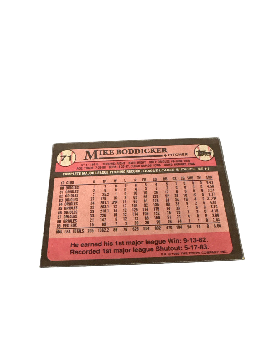 Topps Mike Boddicker